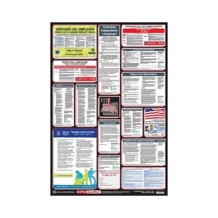 Accuform POSTERS COMBO STATE, FEDERAL AND OSHA PPG400LA PPG400LA